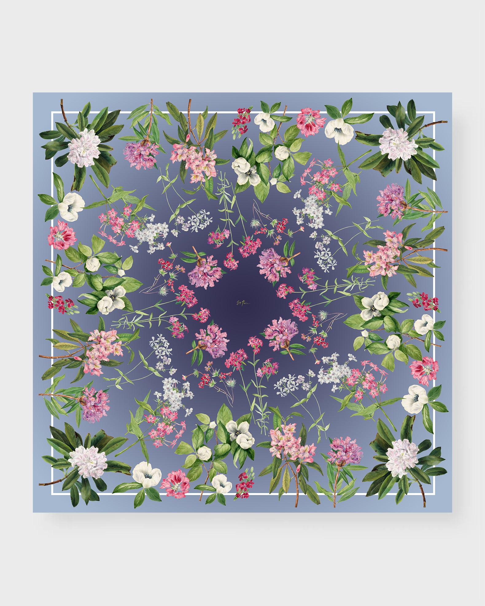 Brandi silk double sided scarf