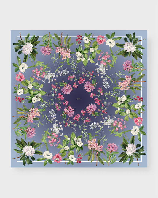 Brandi silk double sided scarf