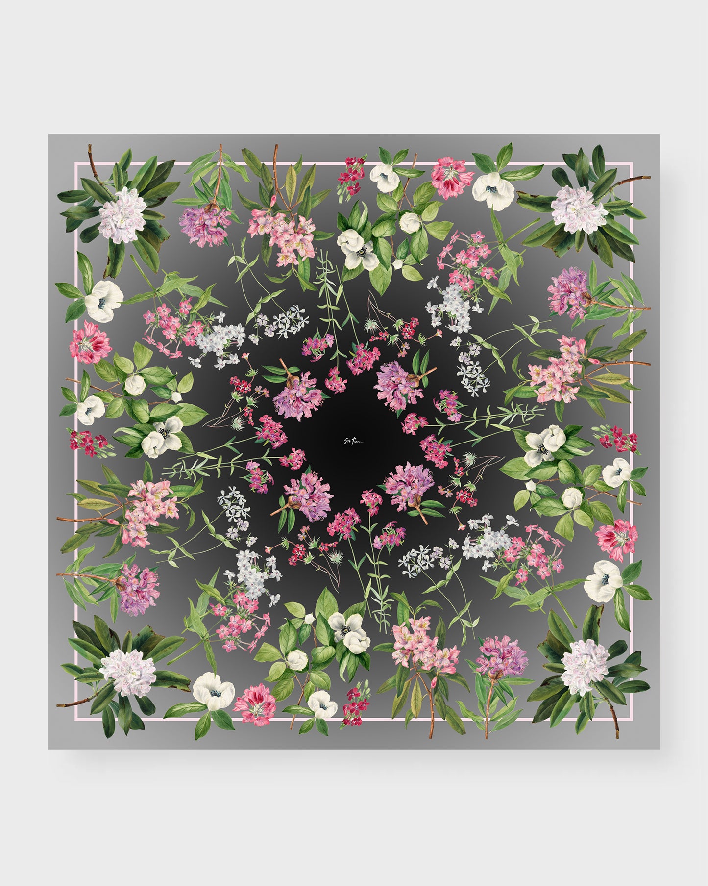 Brandi silk double sided scarf