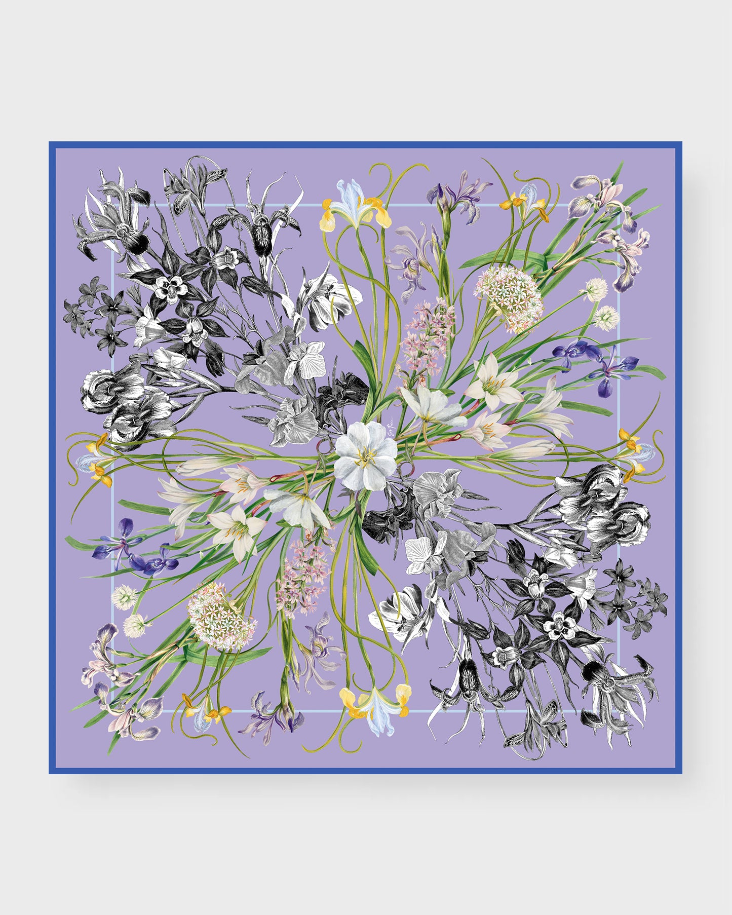 Bailey Large Square Silk Double-Sided Scarf