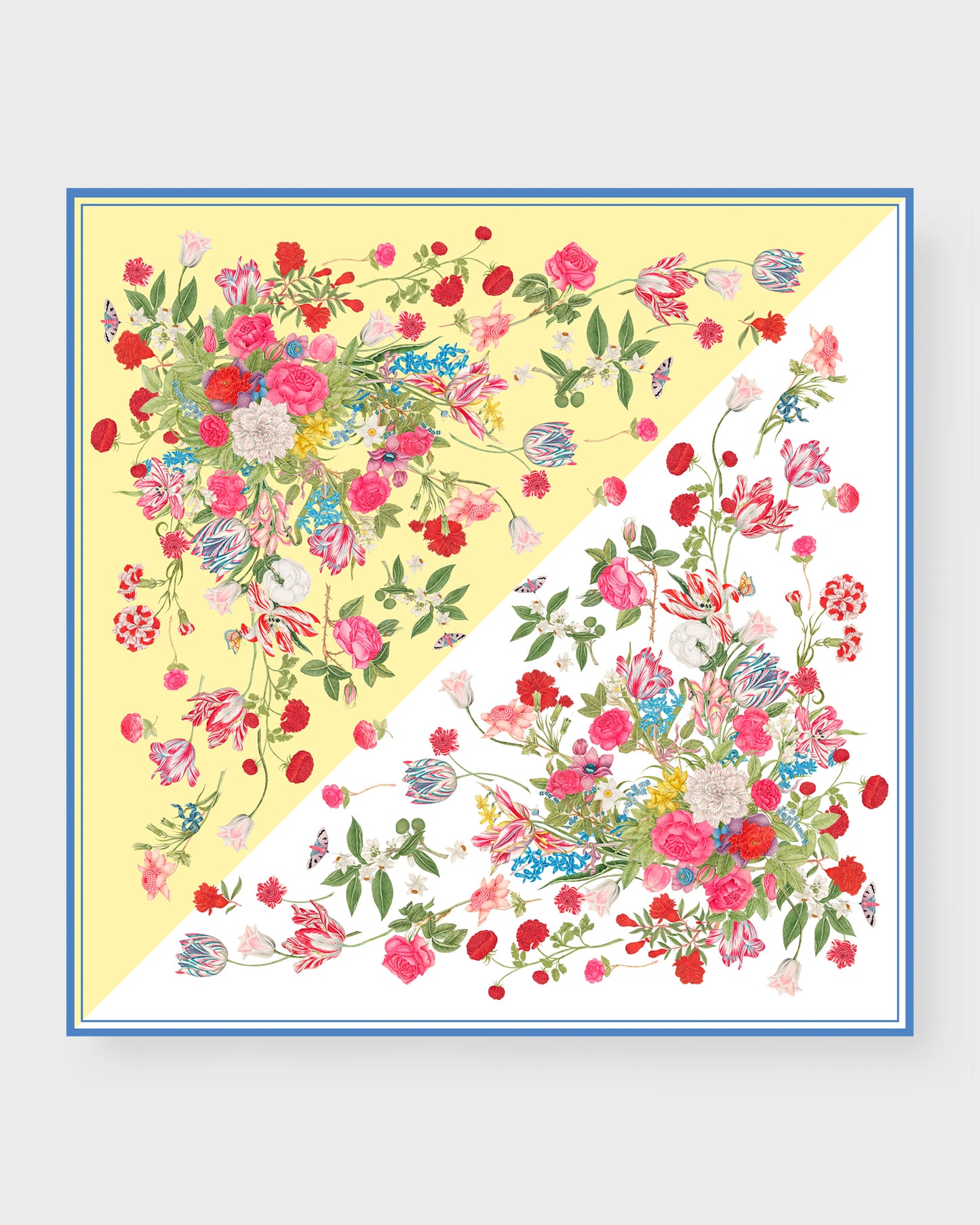 Beatrice silk double sided scarf