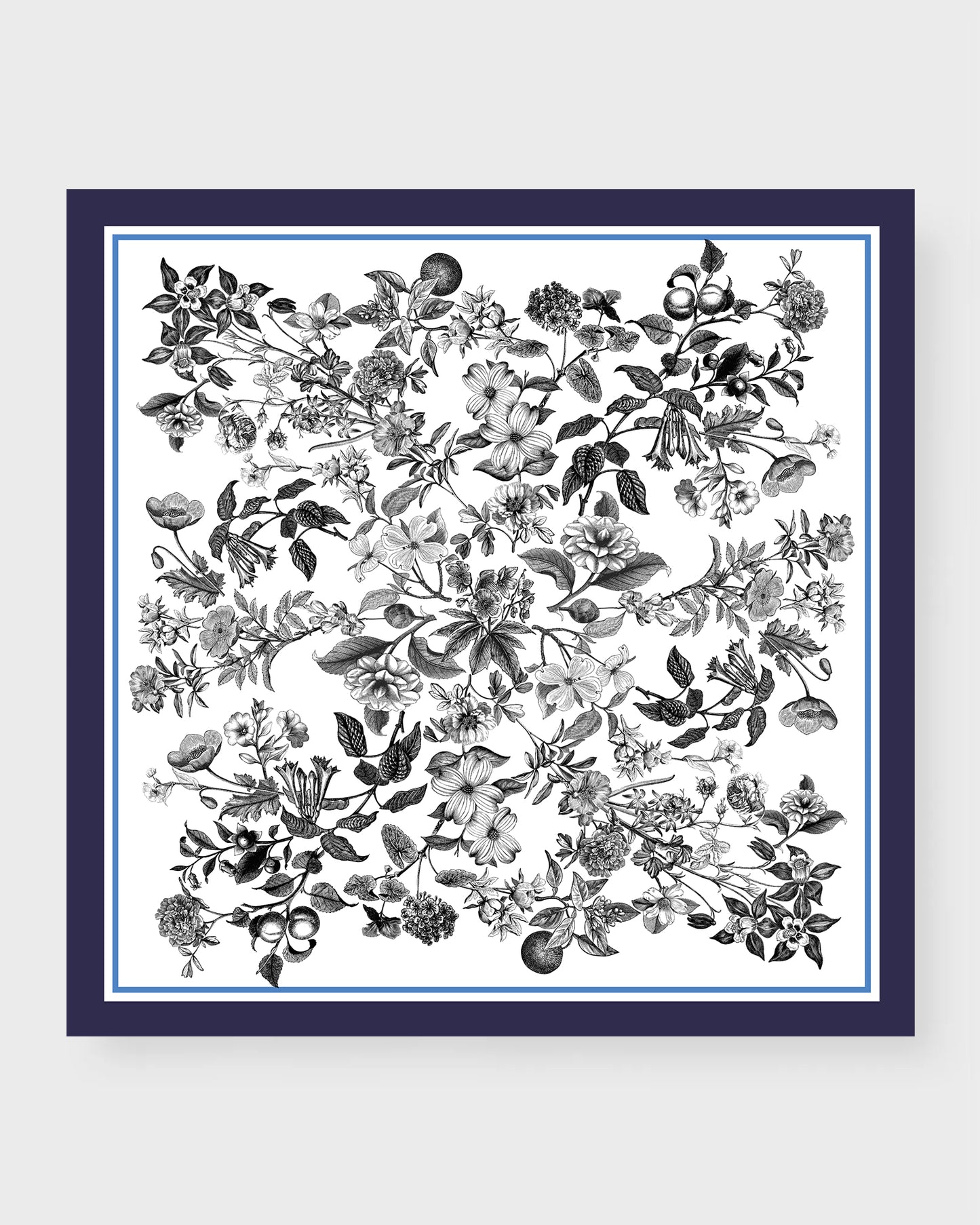 Blair Large Square Silk Double-Sided Scarf