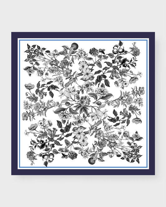 Blair Large Square Silk Double-Sided Scarf