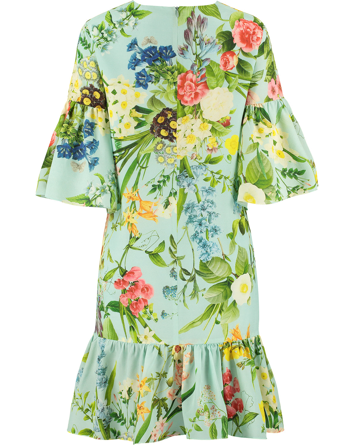 Silk Chiffon Dress Laura Mint
