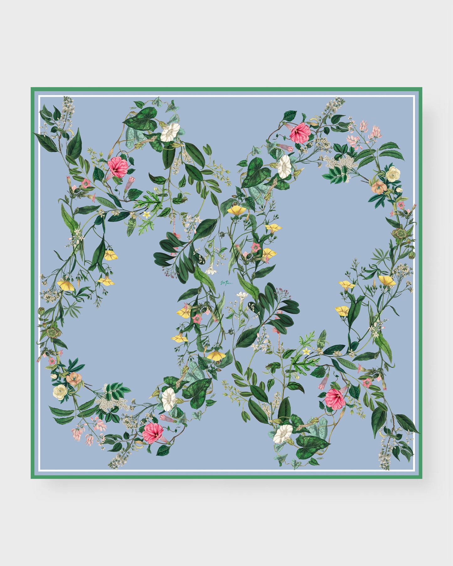 Andrea Large Square Silk Double-Sided Scarf