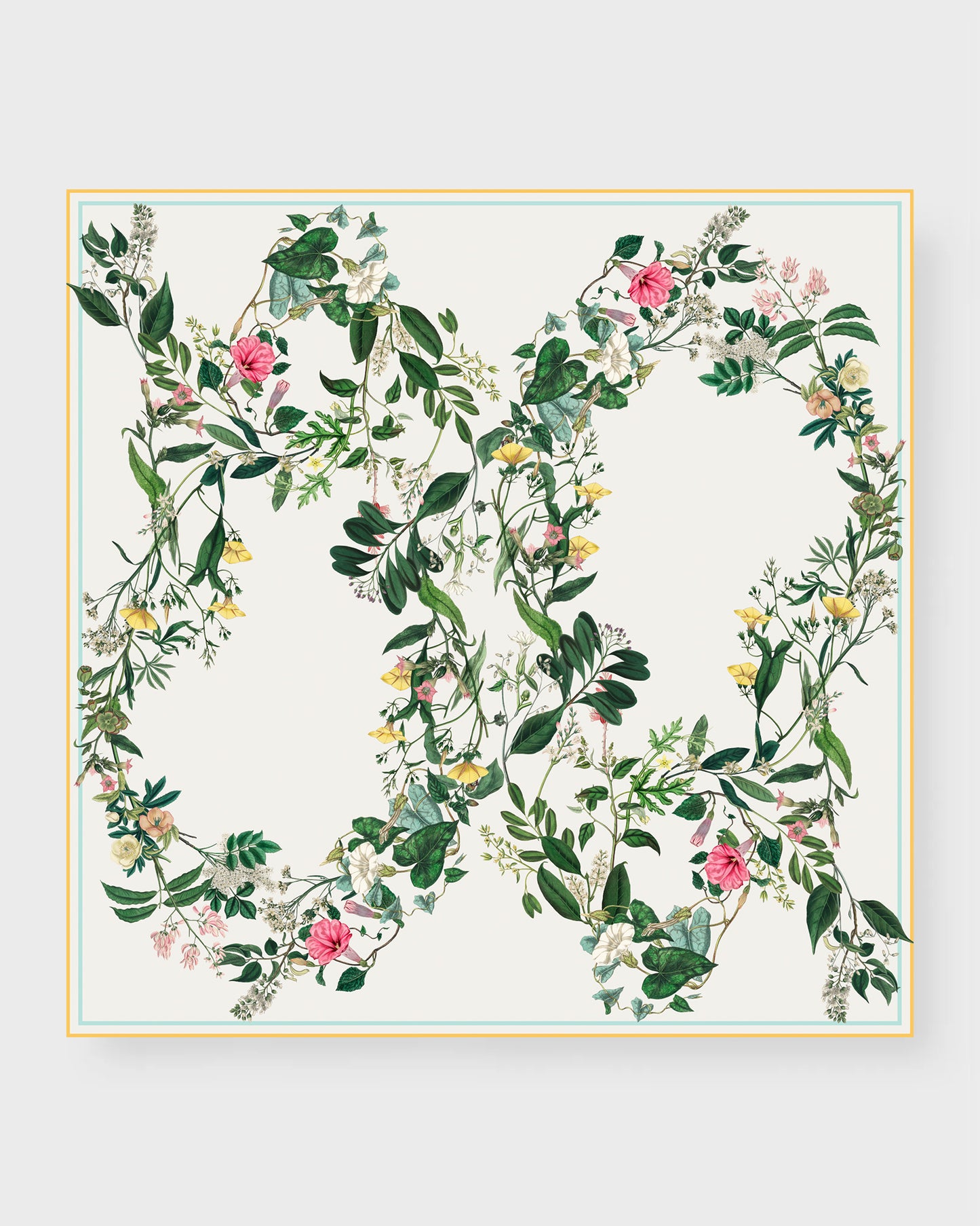 Andrea Large Square Silk Double-Sided Scarf