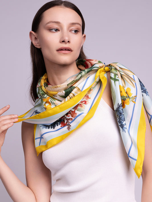 Valo Medium Square Silk Scarf