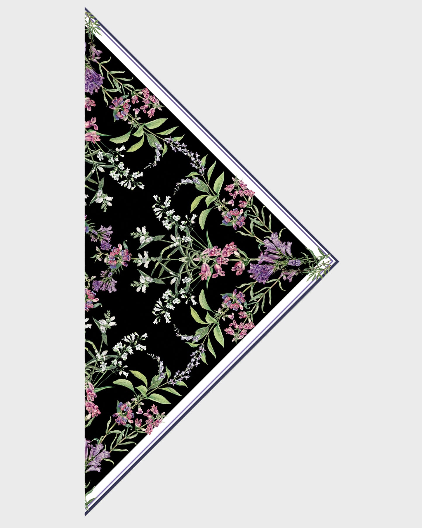 St Piece Clair Black White Triangle Scarf