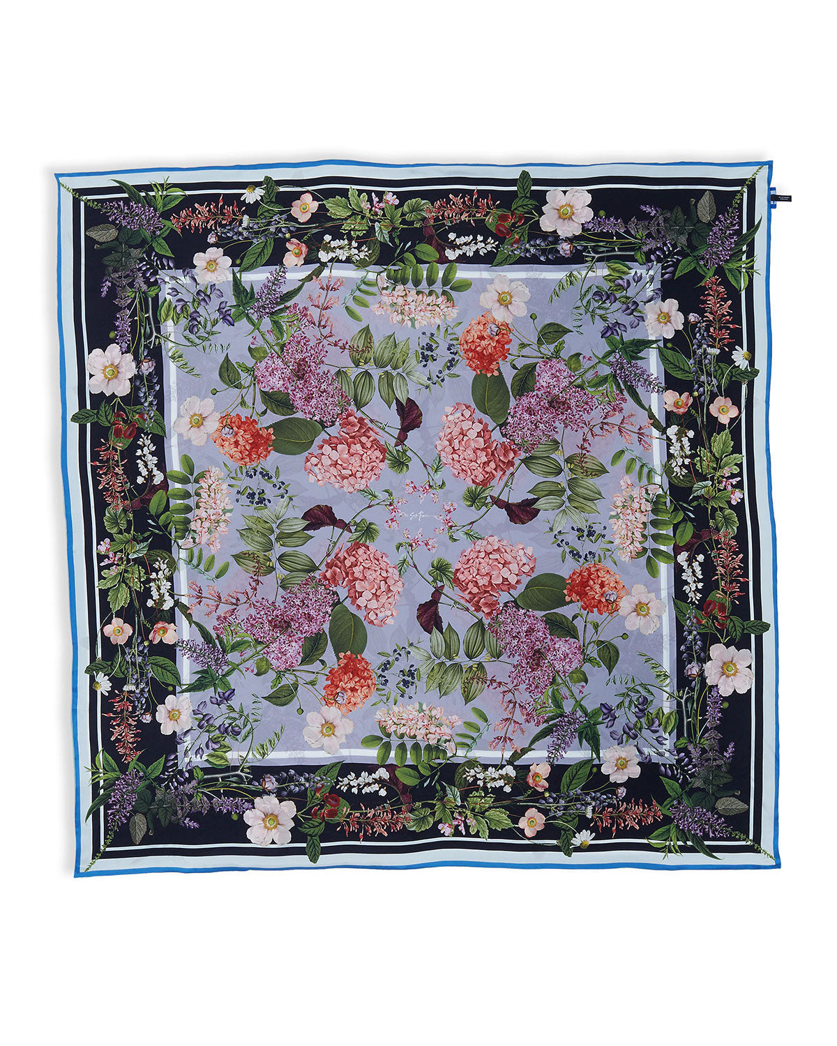 Libby Large Square Silk Double-Sided Scarf