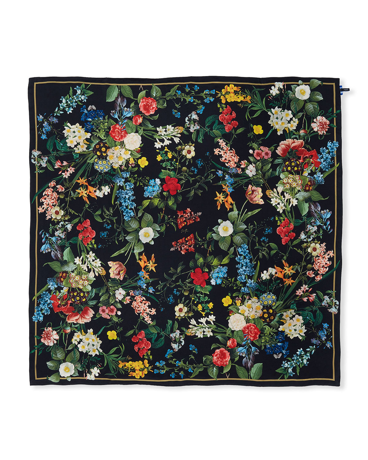 Laura Large Square Silk Double-Sided Scarf