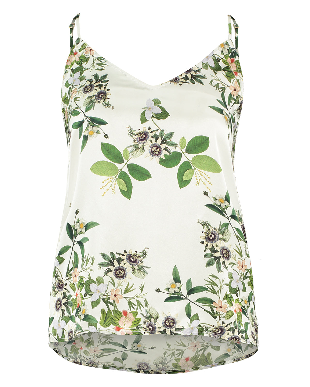 Silk Camisole Lydia White