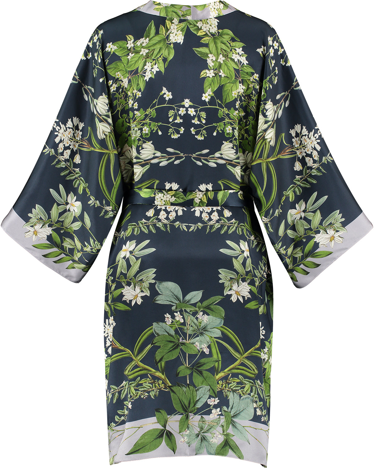 Silk Kimono Louise Navy