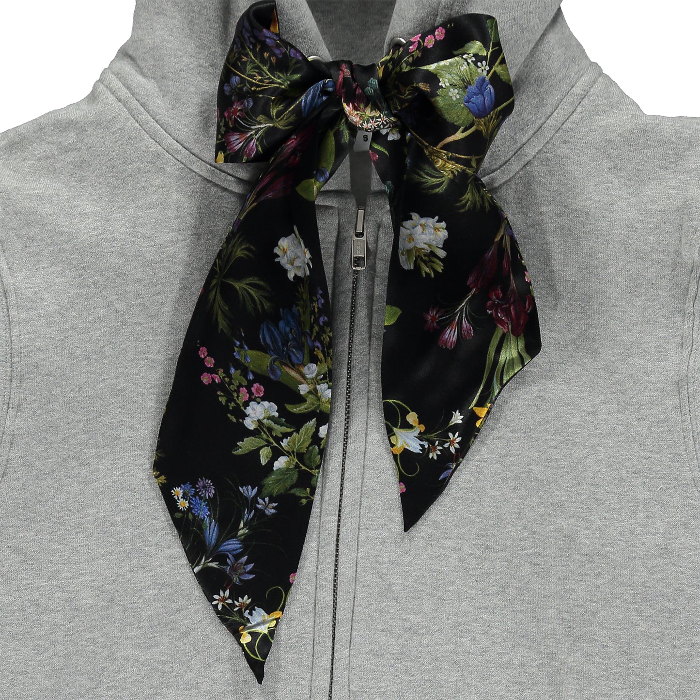 Silk String Zip-up Hoodie Inessa