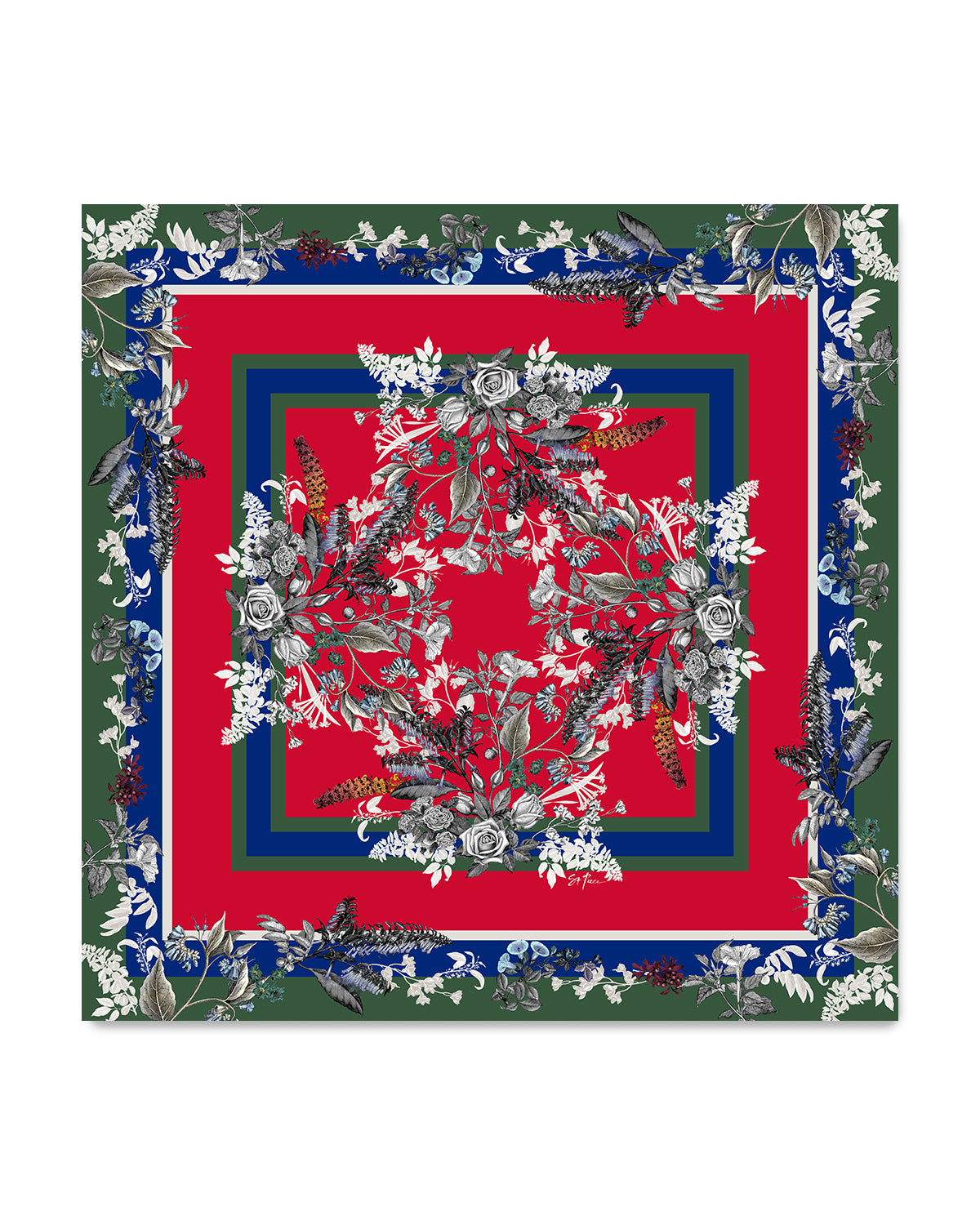 FREYA Small Square Silk Twill Scarf