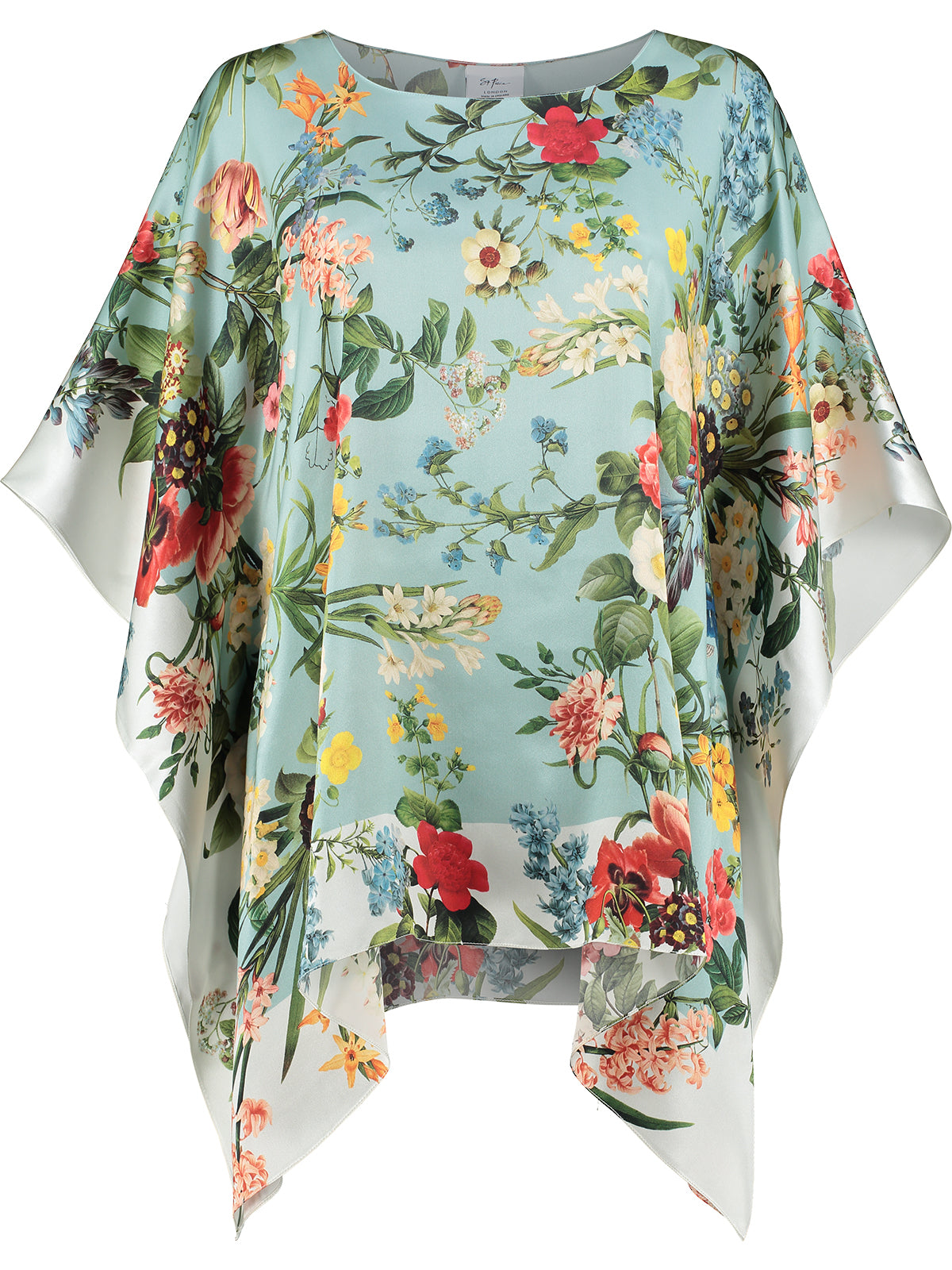 Silk Kaftan Laura Mint