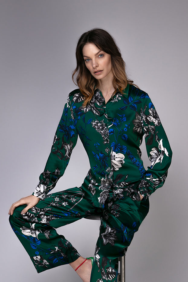 Silk Shirt Maya Green