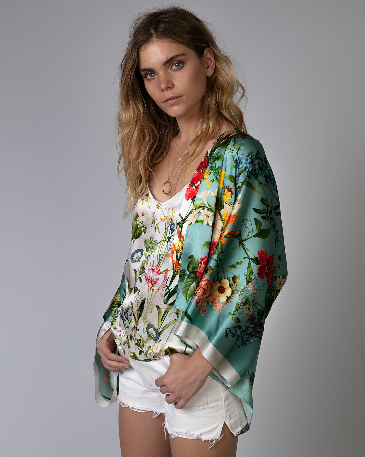 Silk Kimono Short Lori